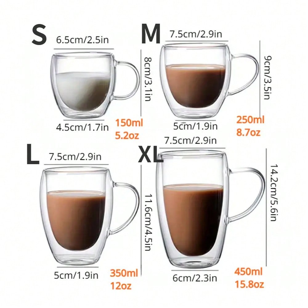 Tazas de vidrio de doble pared - Espresso Shot Glass reseña y precio
