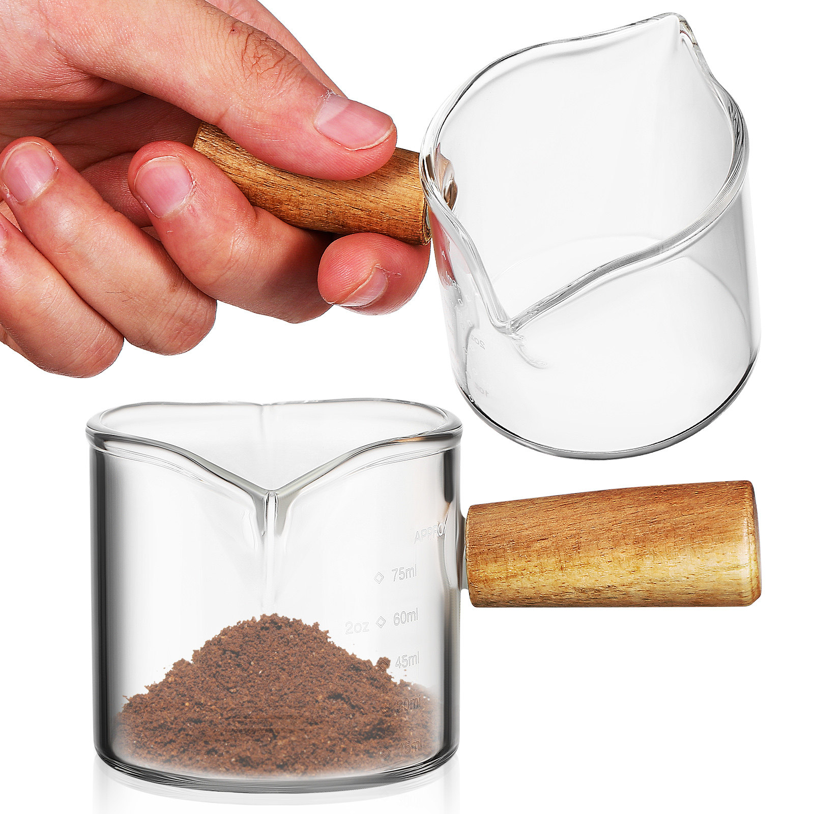 2 jarras de vidrio grueso de a - Espresso Shot Glass reseña y precio